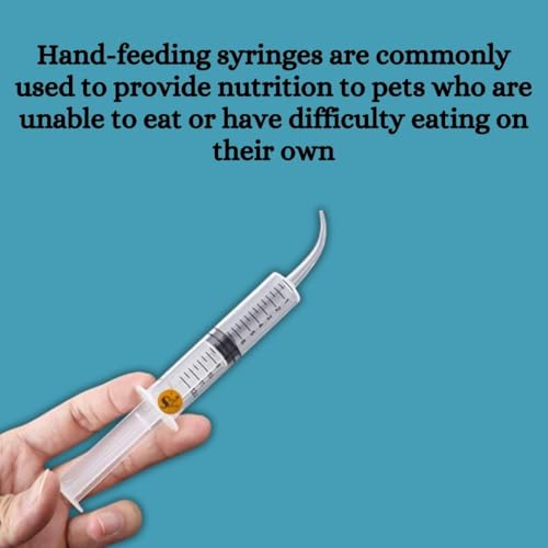 Image of Sage Square 12 ml Hand Feeding Syringe with Curve Tip | Feeding Needle and Syringe Kit | Precise Feeding Made Simple,Curve Tip Syringe for Birds, Hamsters, Puppies, Kittens, and More