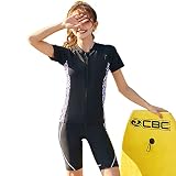 [Teddy] フィットネス 水着 レディース セパレート 半袖ラッシュガード 水泳帽子 3点セット hys2401-D (M, D：ラベンダー)