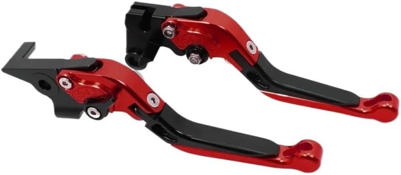 Motorcycle Handle Levers Motorcycle CNC Adjustable Folding Extendable Brake Clutch Levers Handle for MT-07 FZ-07 for MT07 2014-2023 Brake Clutch Lever(Black)