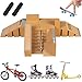 Set di Mini Skateboard Rampa, 5PCS Skatepark Kit Mini Finger Toy Set con 2 Finger Skateboards 1 Finger Bicicletta 1 Finger Scooter e 1 Paio Finger Roller Skates Giochi Giocattolo per Bambini (B)