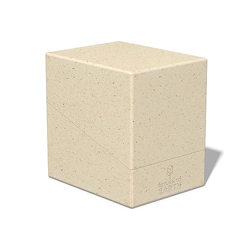 Image of Ultimate Guard RTE Boulder 133+, Deck Case for 133 Double-Sleeved TCG Cards, Natural Color, 87% Renewable, Made in Germany, Secure & Durable Storage