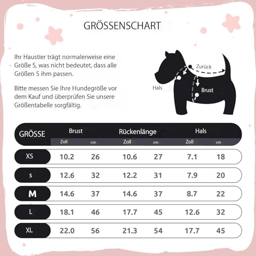 Hunde-Pullover mit Schleifenkrawatte – Punkt Rollkragen-Pullover, klassischer Strick Wintermantel für Hunde Kälteschutzkleidung für kleine und mittlere Hunde Katzen Welpen und Mädchen,XS