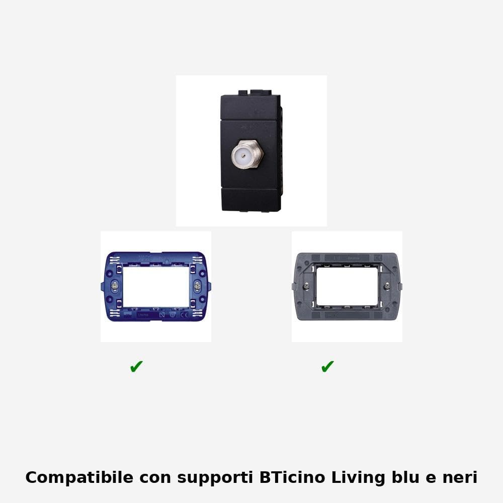 PRESA SATELLITARE TV BTICINO MATIX COMPATIBILE 20 PEZZI | Leroy Merlin
