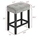 Industrial Bar Table Set with Power Outlet, 4-Piece Counter Height Dining Set with 1 Table and 3 Stools for Kitchen, Game Room (Gray)