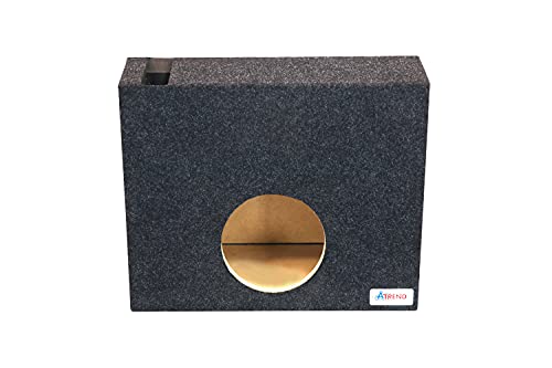 Bbox Single Vented 8 Inch Subwoofer Box - Universal Wedge Truck Enclosure - Premium Subwoofer Box Improves Audio Quality, Sound & Bass - Car Subwoofer Boxes & Enclosures with Nickel Finish Terminals