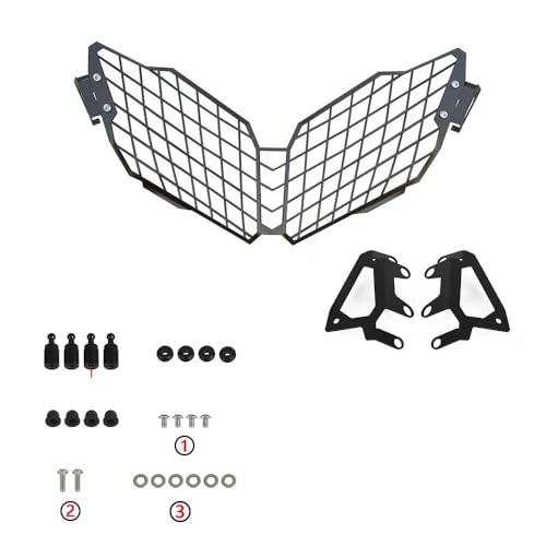 Cache calandre phare V-Strom 650 protection de phare pour moto VSTROM650 2012-2016 - 4