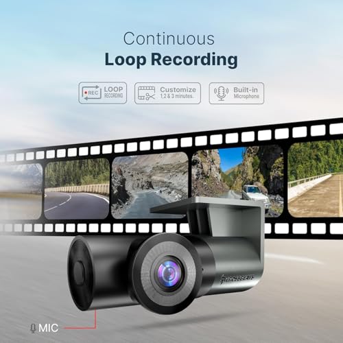 Image of Crossbeats RoadEye Neo| New Launch| 2K FHD+ Dash Cam for Car| WiFi APP Mic Loop Record| 170 Wide Angle Dashcam for Car|Rotating Cabin Camera| Night Vision| Supercapacitor Dash Camera 1TB (2026 Model)
