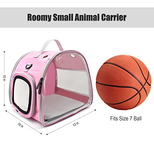 Katolk N/C Small Animal Carrier Bag, Upgraded Portable Guinea Pig Carriers, Transparent Hamster Carrying Case, Reptile Rat Rabbit Bearded Dragon Hedgehog Carrier Bag thumb #1