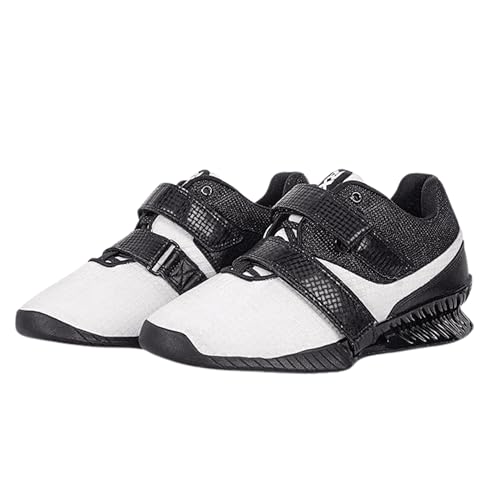 Image of RXN Hercules Weightlifting Shoes for Men and Women - Weight Lifting Shoes for Powerlifting, Deadlifting & Crossfit - Strap and Lace-Up Gym Shoes - Non-Slip Olympic Lifting Shoes