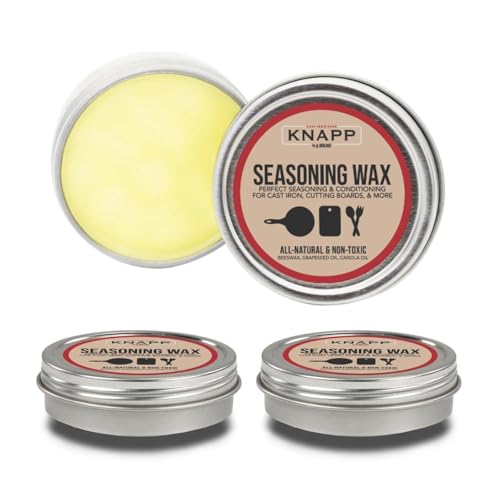 Knapp Made Cast Iron Seasoning Wax and Carbon...