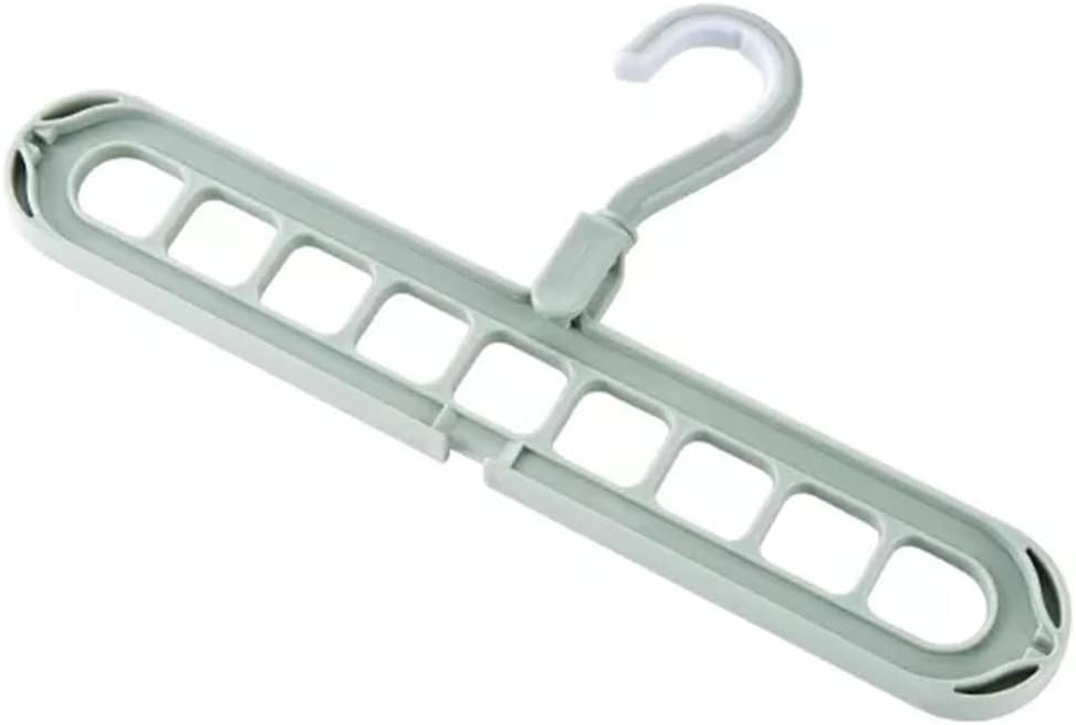 2pcs Non-Slip Clothes Hanger Storage Rack Holder Wardrobe Closet Organizer Clothing Space Saving Hanging Hooks(Gray)