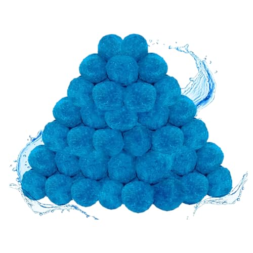 Bolas De Filtro De Algodón Para Piscina - 200G, Bolas De Filtración Para Piscina, Alta Eficiencia | Medios De Filtro Reutilizables Para Piscinas, Bola De Natación Para La Eficacia Del Filtratio