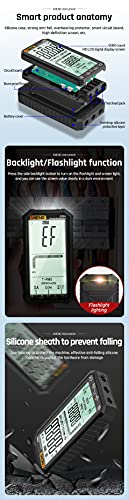 Aneng 620A True Rms 4.7-Inch Lcd Automatic + Manual Pocket Digital Multimeter 6000 Counts Ac Dc Current Voltage Resistance Continuity Diode Capacitance Temperature Frequency Test #TOP3