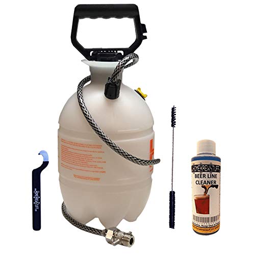 TAPCRAFT - Deluxe One Gallon Hand Pump Pressurized Beer Line Cleaning Kit With Beer Line Cleaner...