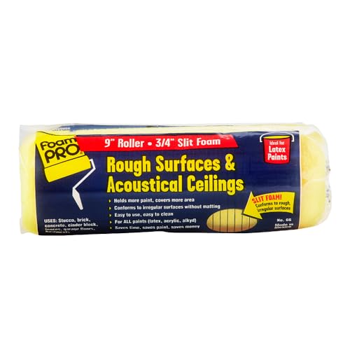 FoamPRO 00066 66 Foam Paint Roller, 1 pack | Slit Foam Roll ...