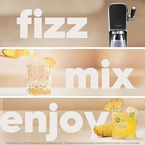Image of SodaStream Crafted Cocktail Mixers: Pineapple Jalapeno Flavor, Non-alcoholic mixers expertly crafted for sparkling cocktails & mocktails, 11.1 FL OZ (Pack of 3)