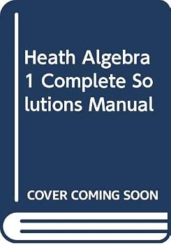 Paperback Heath Algebra 1 Complete Solutions Manual Book