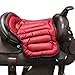 Pelle bovina cuscino del sedile a sella Formazione Dressage assorbimento di scossa equitazione Sottosella traspirante Cushion Seggiolino resistente all'uso all'aperto Equestre di salto PU morbida e co
