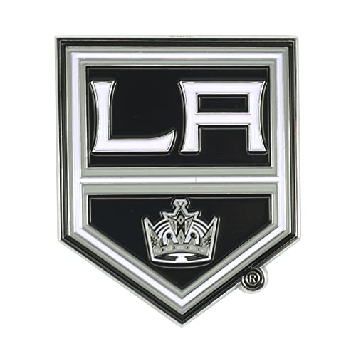 FANMATS 22221 Los Angeles Kings 3D Color Metal Emblem, Diecut Team Logo Auto Emblem