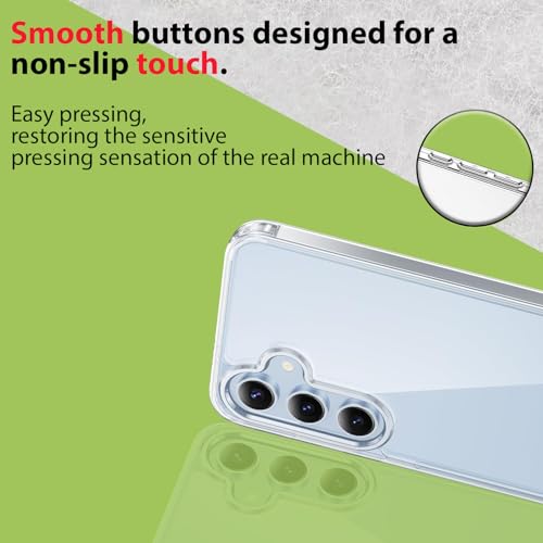 Image of KACA Clear Back Cover Case for Samsung Galaxy S25 Plus 5G |Case for Samsung Galaxy S25 Plus 5G|Shockproof Bumper TPU Protective Design - Transparent