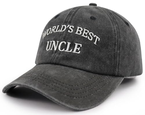 Image of World's Best Paw Paw Papa Uncle Hat for Grandpa Dad Men, Funny Adjustable Cotton Embroidered Grandfather Father Baseball Cap