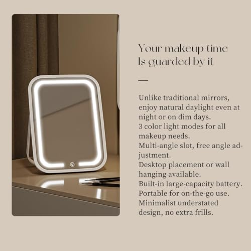 Espejo de maquillaje portátil para llevar de viaje y lucir perfecta en cualquier hotel 6