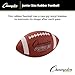 Champion Sports Rubber Football – Durable All-Weather Football with Enhanced Grip - Backyard Play & Training - Junior Size