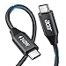 acer 240W USB C Cable, Long USB C Charger Cord (6ft/1 Pack) Type-C Fast Charging Cable Nylon Braided Compatible with iPhone 16/15 Pro Max, Galaxy S24/S23, MacBook Pro/Air, iPad, Laptop etc.