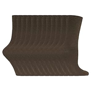 12 paar multipack dames effen casual effen kleur ronde katoenen sokken | Sock Snob