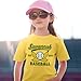 Baseball Shirts for Toddler Girl Boy Baseball Player T Shirt Game Day Sports Fan Short Sleeve Tee Top B-Yellow