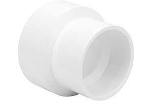 3" x 4" PVC DWV Socket x Socket Reducer Coupling Adapter