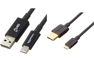 3ft AmazonBasics USB Type-C to USB-A Male 3.1 Gen2 Adapter Charger Cable
