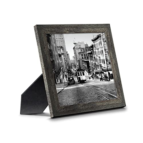 Crossroads Home Décor Trolley Car in the City, Streetcar Image, Historical Picture Frame, 8527BW