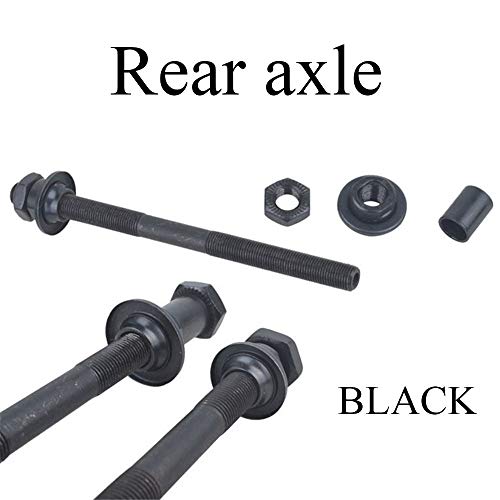 image for Pro Bamboo Kitchen 1 Pair Durable Steel Axles Black Hollow Hub Shaft F