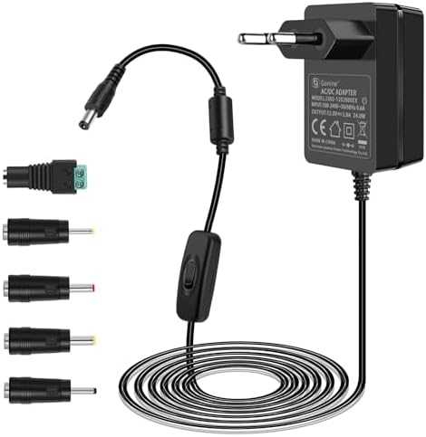 Alimentatore 12v 1A Con Cavo Da 1 Metro Per Strisce Telecamere - Foto 2