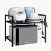 LiPengTaoShop Estante De Microondas Mátil Estante De Microondas Altura Ajustable Almacenamiento Ajustable Contador Microondas Stand (Color : Black, Size : 64 * 36.5 * 50cm)