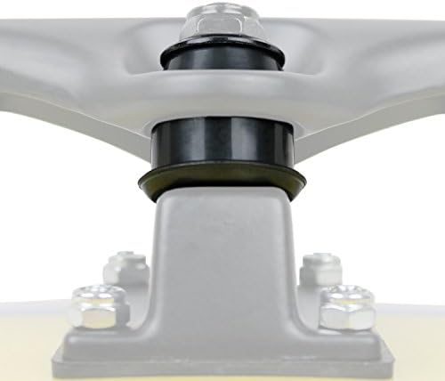 Skateboard Truck Rebuild Kit Bushings Washers Pivot Cups for 2 Trucks (Black)