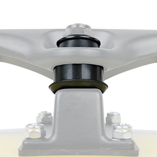 Skateboard Truck Rebuild Kit Bushings Washers Pivot Cups for 2 Trucks (Black)