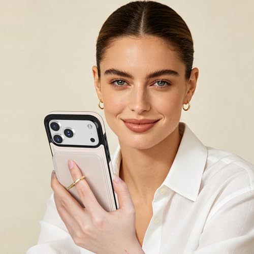 LOHASIC for iPhone 17 Pro Wallet Case Women, Card Holder, Beige by LOHASIC - Used condition - Image 6