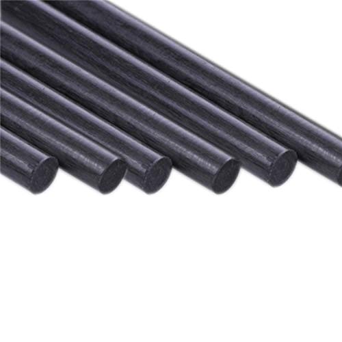 Parts & Accessories 5Pcs Carbon Fiber Rods Dia 1Mm 2Mm 3Mm 4Mm 5Mm 6Mm 7Mm 8Mm 10Mm 11Mm 12Mm - (Color: 4Mmx500Mm) #TOP1