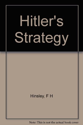 Hitler's Strategy B0006ASY6Q Book Cover