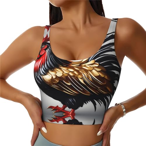 Chaleco deportivo mujer con estampado para yoga y fitness HYTTER
