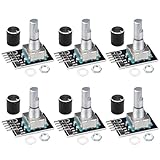 JTAREA KY-040 Rotary Encoder Module 360 Degree Switch Encoders with Knob Cap Brick Sensor Modules (Pack of 6pcs)