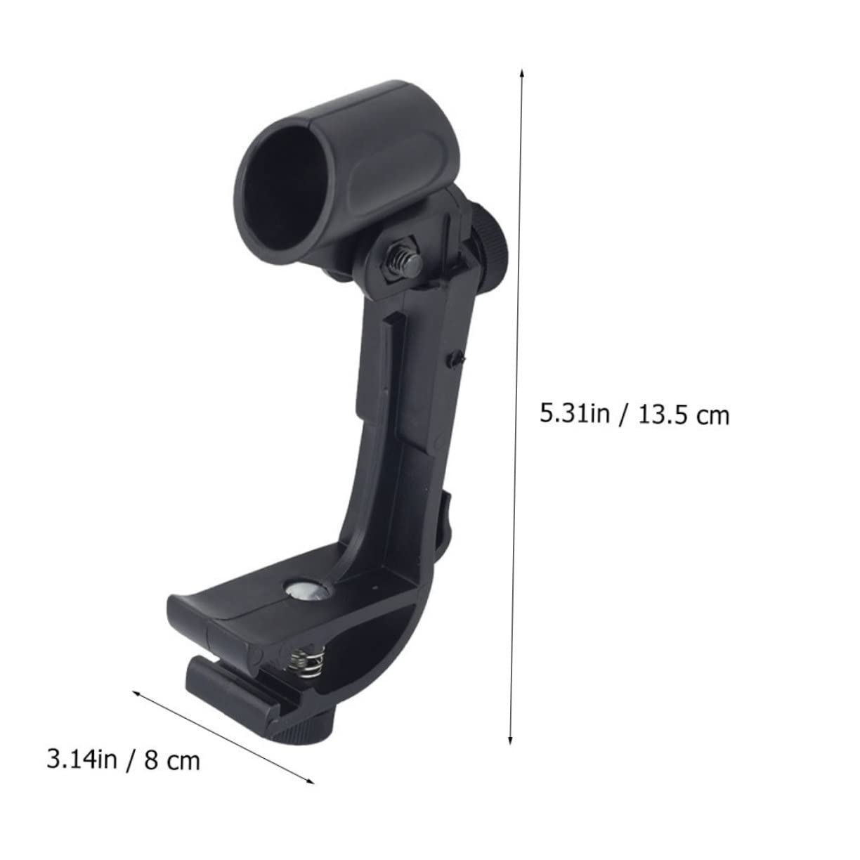 HANABASS 2pcs Adjustable Drum Microphone Clamping Mounts Lightweight Microphone Holder for Recording Compatible with Drums and Percussion Instruments Smooth Surface for Easy Maintenance