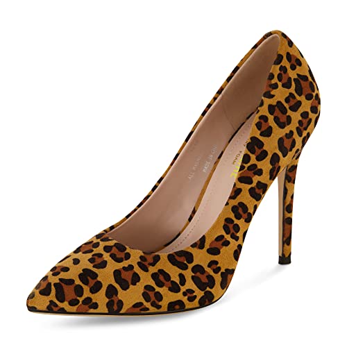 Cushionaire Women's Alta Dress Pump With +Comfort, Leopard 10 #TOP15