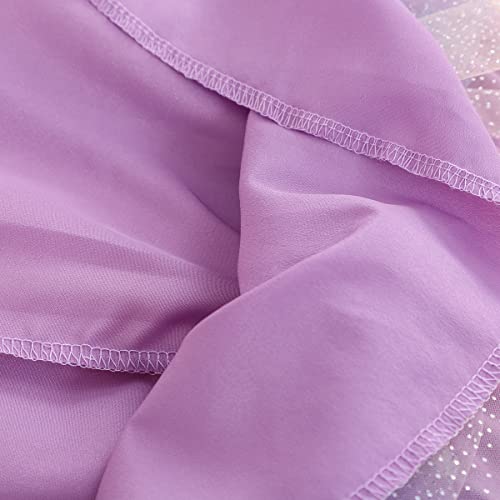 Popshion Baby Girls 2 Piece Outfits Fall Clothes Flutter Sleeve Crewneck Sweatshirts Kids Sequins Tulle Skirt Dress Toddler Butterfly Shirt Tutu Set 3T #TOP6