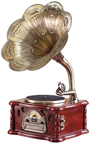 Tourne-Disque Gramophone 106s Tourne-Disque Vinyle Big Horn Retro Sound Wireless Bluetooth Home Record Player Retro… - Les Beatles, Paul McCartney, John Lennon, RIngo Starr, George Harrison Tourne-Disque Gramophone 106s Tourne-Disque Vinyle Big Horn Retro Sound Wireless Bluetooth Home Record Player Retro…