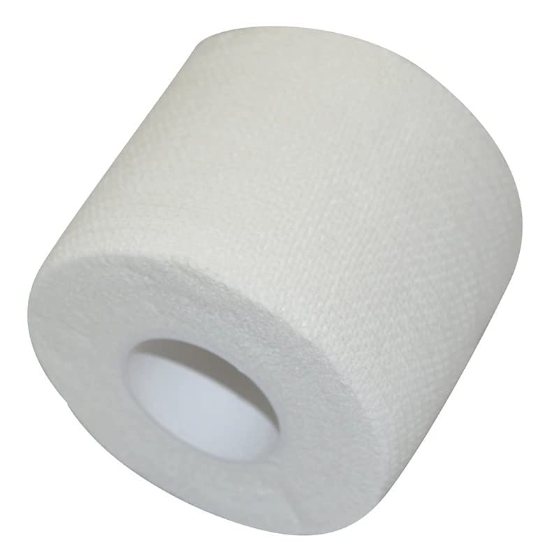 Sports Zinc Oxide White (5cmX8mtr) White Athletic Sports Tape Very Strong Easy Tear No Sticky Residue Tape for Athlete & Medical Trainers.