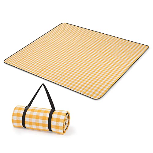 Eono レジャーシート 厚手ピクニックマット200 * 200cm 厚手 3層構造 4~6人用 防水 キャンプシート はいはいマット ビーチブランケット りたたみ 洗える テントマッ