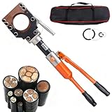 HNBYLMM 8T Hydraulischer Kabelschneider, Hochleistungs-Kabelschneidewerkzeug, Handgeführtes hydraulisches Bolzenschneider-Set, zum Schneiden von Cu/Al- und Panzerkabeln 85mm